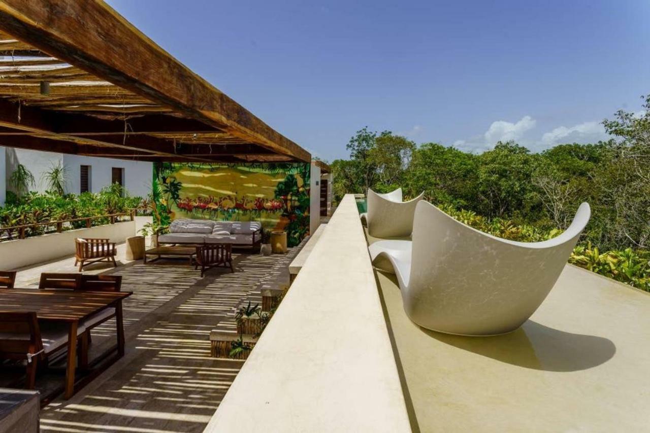 Jungle Luxury In Private Residential Area & Stunning Rooftop By Stella Rentals Tulum Luaran gambar